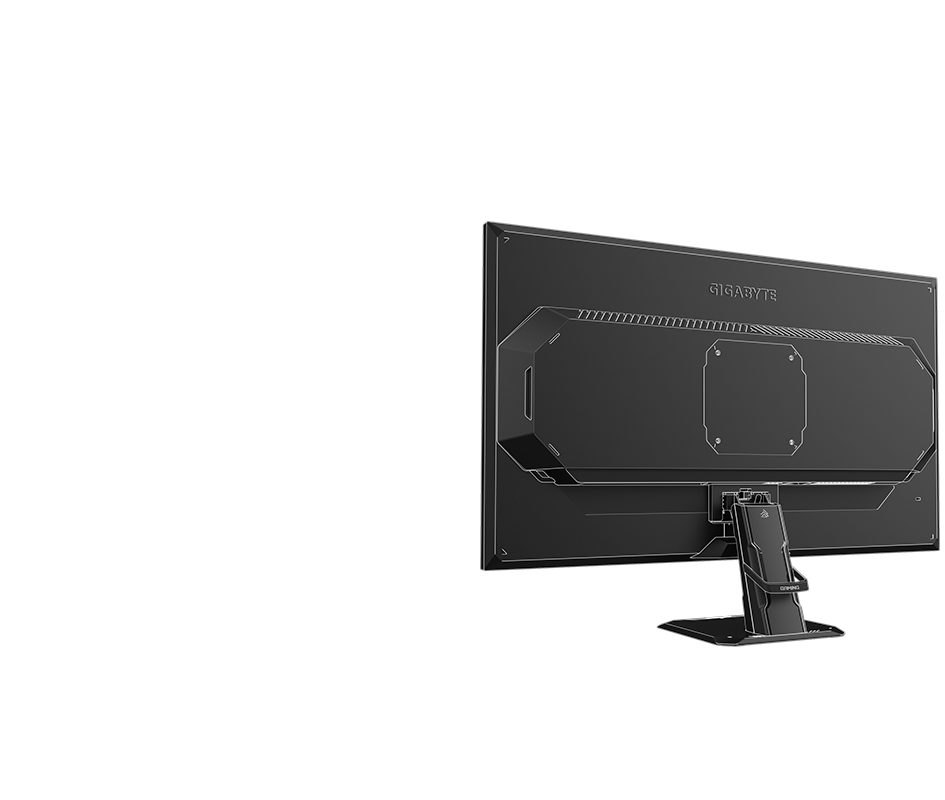 기가바이트 GS27QA 후면 디자인