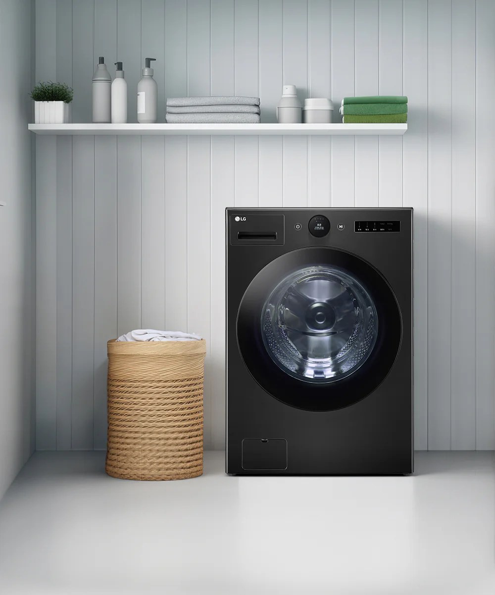 LG 트롬 FX24KNTR 세탁실 설치