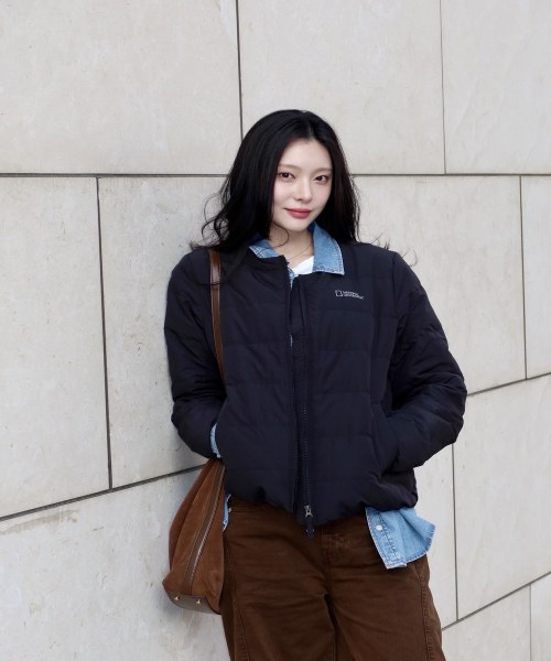 내셔널지오그래픽 헤론 U넥 경량 구스다운 여성